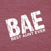 image:imageBest Aunt Ever BAE Shirts  Short Sleeves Crew Neck Graphic Tees For WomenHeather Pink