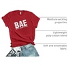 image:imageBest Aunt Ever BAE Shirts  Short Sleeves Crew Neck Graphic Tees For WomenRed
