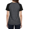 image:imageDecrum Raglan Shirt Women  Short Sleeve Casual Womens Baseball Tee ShirtsCharcoal Grey  Black