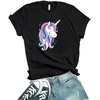 image:imageDecrum Unicorn Shirts for Women  Cute Graphic Unicorn Tees amp TopsBlack  Shy Unicorn