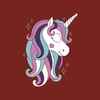 image:imageDecrum Unicorn Shirts for Women  Cute Graphic Unicorn Tees amp TopsRed  Shy Unicorn