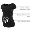 image:imageMaternity Shirts for Women  Graphic Short Sleeve Funny Pregnancy Top TeesBlack