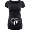 image:imageMaternity Shirts for Women  Graphic Short Sleeve Funny Pregnancy Top TeesBlack