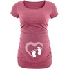 image:imageMaternity Shirts for Women  Graphic Short Sleeve Funny Pregnancy Top TeesHeather Pink