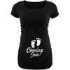 image:imageMaternity Shirts for Women Short Sleeve Funny Graphic Pregnancy Tops TeesBlack