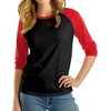 image:imagePack Of 3 Raglan Shirt Women 34 Sleeves Crew Neck Multipack Baseball TeesPack of 3  Set35