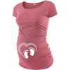 image:imageMaternity Shirts for Women  Graphic Short Sleeve Funny Pregnancy Top TeesHeather Pink