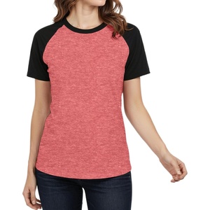 image:imageDecrum Raglan Shirt Women  Short Sleeve Casual Womens Baseball Tee ShirtsPink  Black