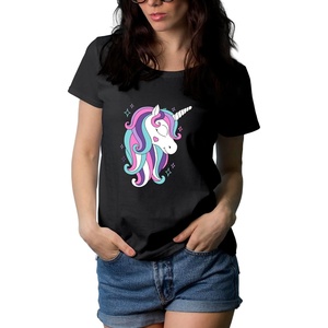 image:imageDecrum Unicorn Shirts for Women  Cute Graphic Unicorn Tees amp TopsBlack  Shy Unicorn