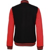 image:imageDecrum Bomber Varsity Jacket Women  High School Letterman Baseball JacketsBlack Red