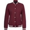 image:imageDecrum Bomber Varsity Jacket Women  High School Letterman Baseball JacketsMaroon