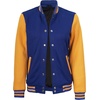 image:imageDecrum Bomber Varsity Jacket Women  High School Letterman Baseball JacketsRoyal Blue Yellow