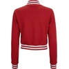 image:imageDecrum Letterman Varsity Jacket Women  Casual Highschool Baseball Style Cropped Bomber Jacket WomenRed