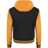 image:imageDecrum Mens Letterman Bomber Hooded Varsity JacketsBlack Yellow