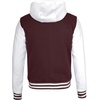 image:imageDecrum Mens Letterman Bomber Hooded Varsity JacketsMaroon White