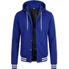 image:imageDecrum Mens Letterman Bomber Hooded Varsity JacketsRoyal Blue