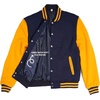 image:imageDecrum Varsity Jacket Men  Letterman Bomber Style Mens Baseball JacketsNavy Blue Yellow