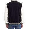 image:imageLetterman Jacket Men  High School Bomber Baseball Mens Varsity JacketsBlack  White  Chenille Letter S