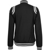 image:imageVarsity Jacket Women Bomber Shoulder Detailing Baseball Letterman JacketsBlack