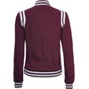 image:imageVarsity Jacket Women Bomber Shoulder Detailing Baseball Letterman JacketsMaroon