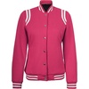 image:imageVarsity Jacket Women Bomber Shoulder Detailing Baseball Letterman JacketsPink