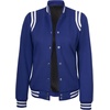 image:imageVarsity Jacket Women Bomber Shoulder Detailing Baseball Letterman JacketsRoyal Blue