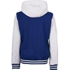 image:imageWomens Hooded Varsity Jacket Letterman High School Bomber Baseball JacketsRoyal Blue  White