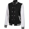 image:imageDecrum Bomber Varsity Jacket Women  High School Letterman Baseball JacketsBlack White