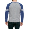 image:imageDecrum Mens Crewneck Raglan Baseball Shirt  Soft Sports Style Casual Long Sleeve Shirts for MenDenim Blue  Heather Grey