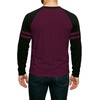 image:imageDecrum Mens Crewneck Raglan Baseball Shirt  Soft Sports Style Casual Long Sleeve Shirts for MenMaroon  Black
