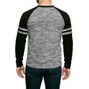 image:imageDecrum Mens Crewneck Raglan Baseball Shirt  Soft Sports Style Casual Long Sleeve Shirts for MenMelange Grey  Black