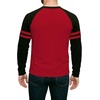 image:imageDecrum Mens Crewneck Raglan Baseball Shirt  Soft Sports Style Casual Long Sleeve Shirts for MenRed  Black
