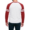 image:imageDecrum Mens Crewneck Raglan Baseball Shirt  Soft Sports Style Casual Long Sleeve Shirts for MenWhite  Red