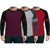 Pack of 3 - Set 60 Mens Striped Raglan Shirt