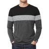 Black Gray Charcoal - 3 Tone Long Sleeves