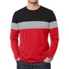 Black Gray Red - 3 Tone Long Sleeves