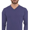 image:imageDecrum V Neck Long Sleeve Shirts for Men  Full Sleeves Style Soft V Neck T Shirts MenBlue