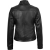 image:imageDecrum 100 Real Leather Jackets For Women Vintage Shirt Collar StyleBlack