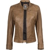 image:imageDecrum Cafe Racer Real Lambskin Motorcycle Style Leather Jacket WomenCamel
