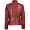 image:imageDecrum Cafe Racer Real Lambskin Motorcycle Style Leather Jacket WomenRed