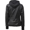 image:imageDecrum Real Lambskin Bomber Jacket Women with Detachable HoodBlack
