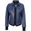 image:imageDecrum Real Lambskin Bomber Jacket Women with Detachable HoodBlue