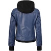 image:imageDecrum Real Lambskin Bomber Jacket Women with Detachable HoodBlue
