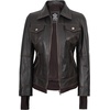 image:imageDecrum Real Lambskin Bomber Jacket Women with Detachable HoodDistressed Brown