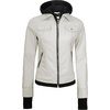 image:imageDecrum Real Lambskin Bomber Jacket Women with Detachable HoodOffwhite