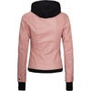 image:imageDecrum Real Lambskin Bomber Jacket Women with Detachable HoodPink