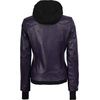 image:imageDecrum Real Lambskin Bomber Jacket Women with Detachable HoodPurple