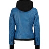 image:imageDecrum Real Lambskin Bomber Jacket Women with Detachable HoodWax Blue New