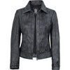 image:imageDecrum Womens Real Lambskin Leather Vintage Style Jacket for WomenDistressed Wash Black