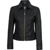 image:imageDecrum Womens Real Lambskin Leather Vintage Style Jacket for WomenGolden Accessories Black